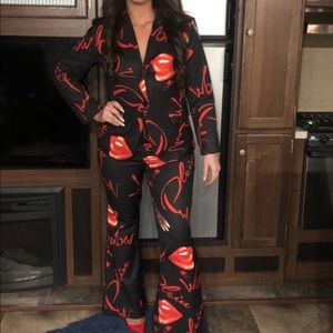Designer inspired two piece suit